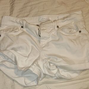 Eunina White Jean Shorts for Women